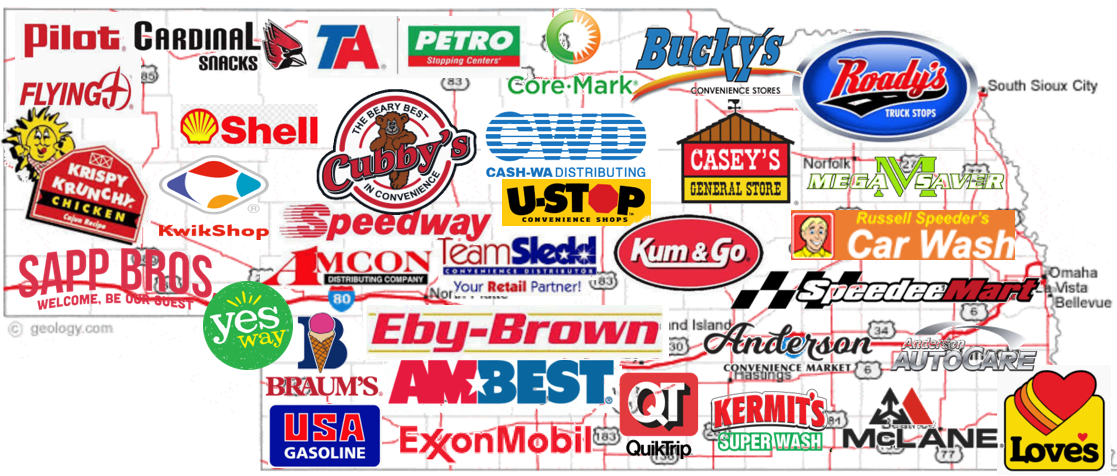 Convenience-store profile graphic for Nebraska