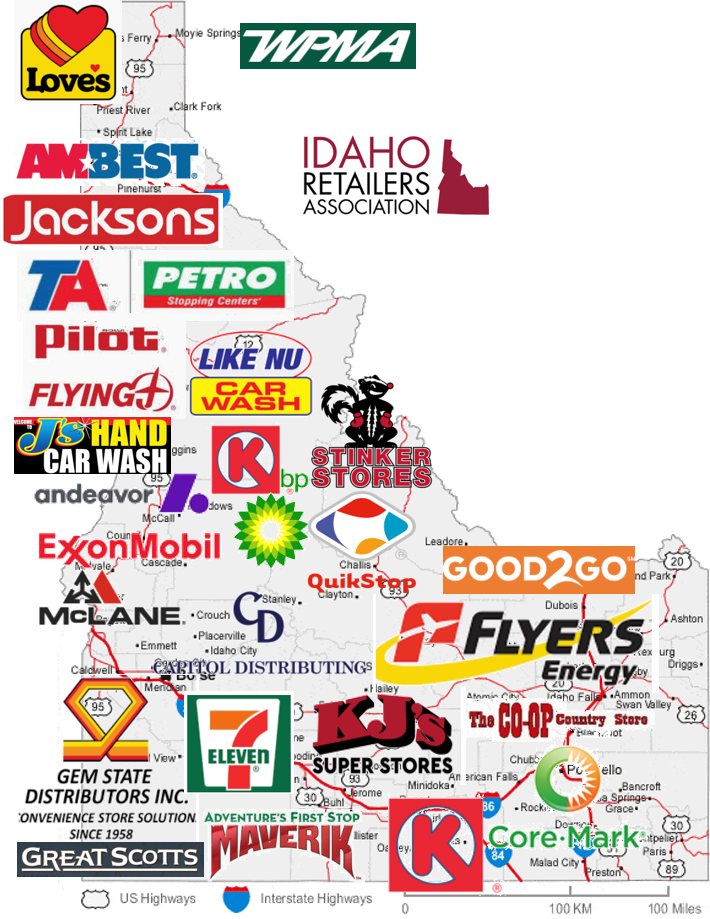 Convenience-store profile graphic for Idaho