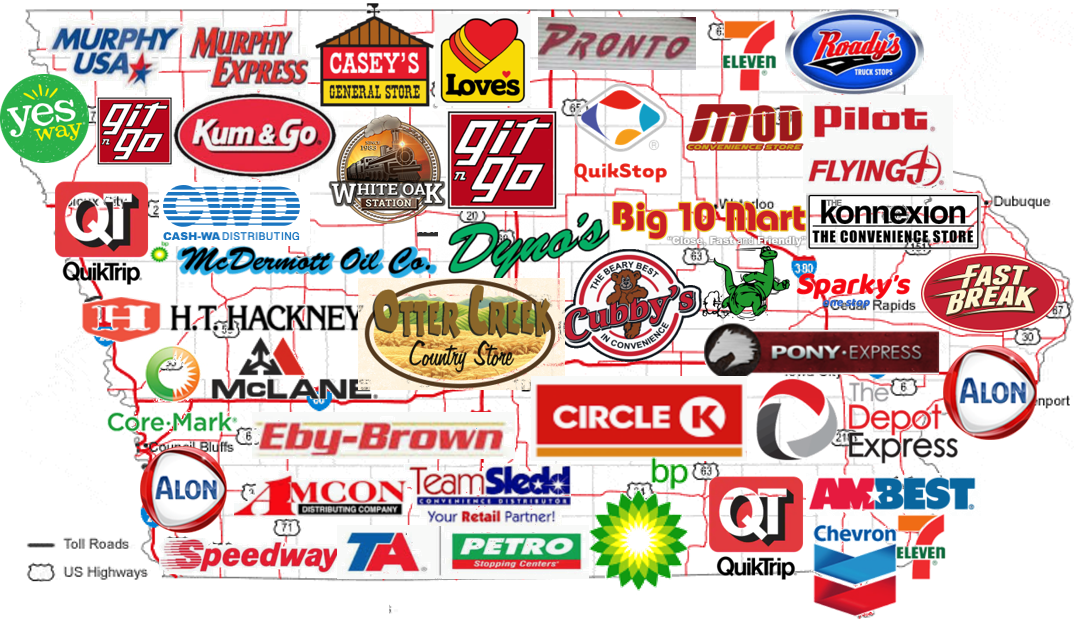 Convenience-store profile graphic for Iowa
