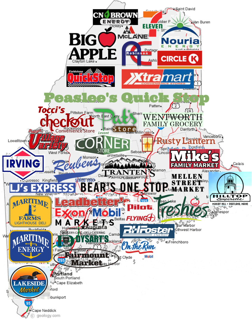 Convenience-store profile graphic for Maine