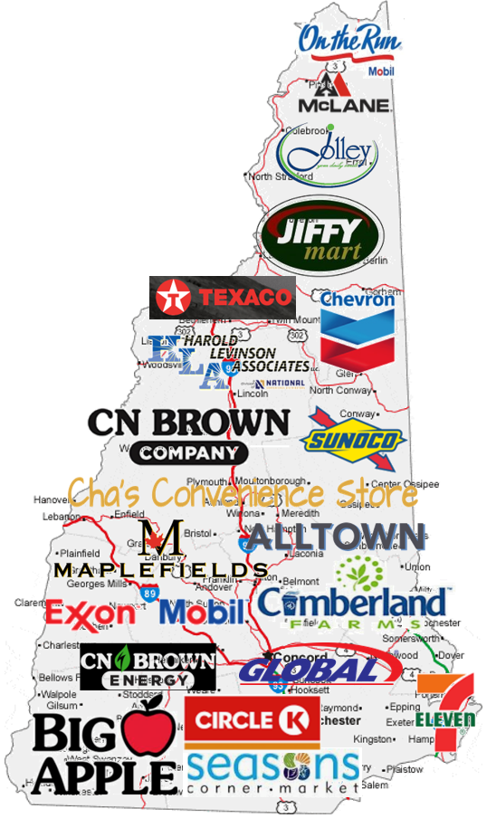 Convenience-store profile graphic for New Hampshire