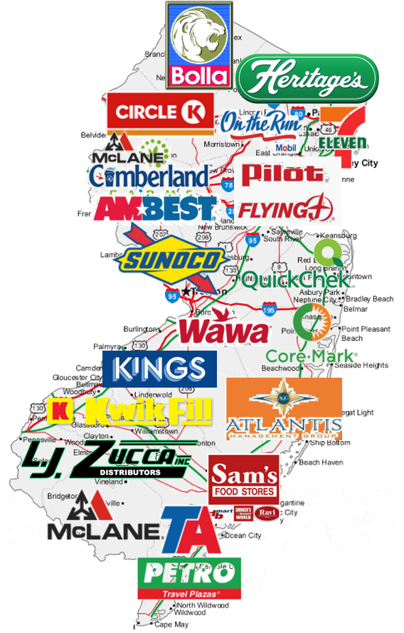 Convenience-store profile graphic for New Jersey