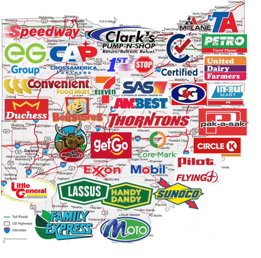 Convenience-store profile graphic for Ohio