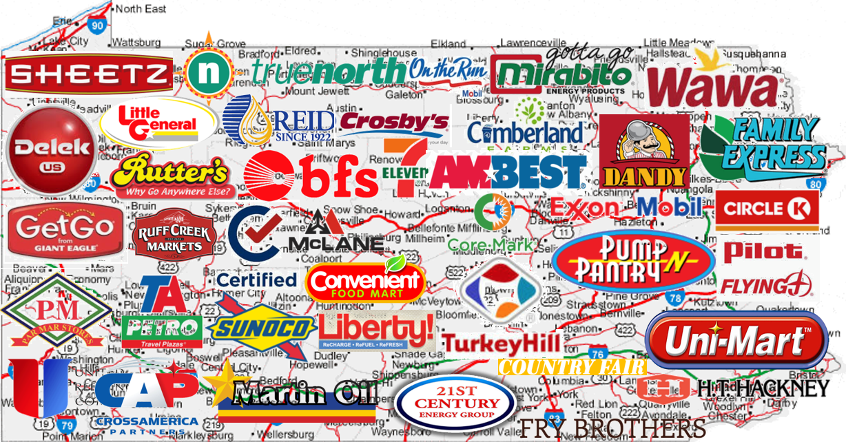 Convenience-store profile graphic for Pennsylvania