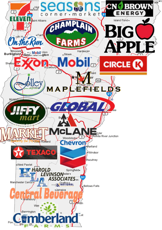Convenience-store profile graphic for Vermont