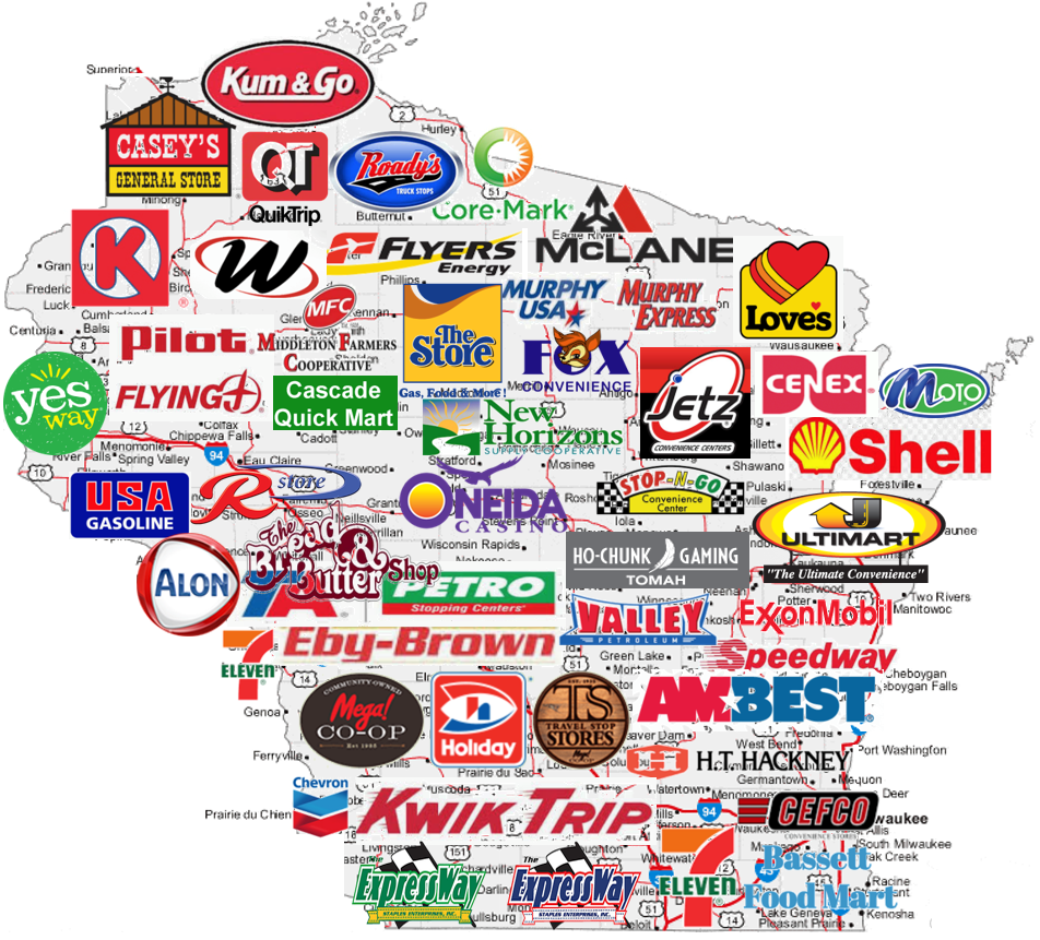 Convenience-store profile graphic for Wisconsin